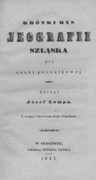 page1-321px-Józef_Lompa_-_Krótki_rys_jeografii_Szląska_dla_nauki_początkowej_(1847).djvu